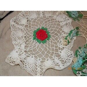 Lot of vintage embroidered doilies